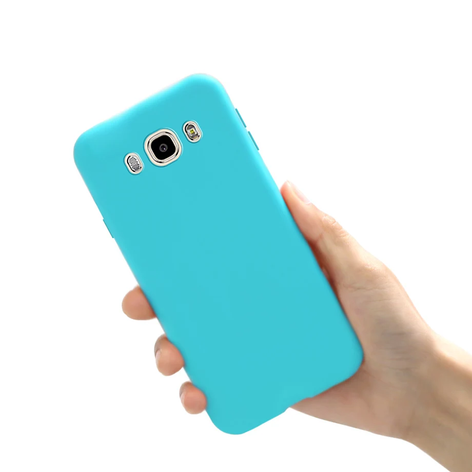 Для чехла samsung Galaxy J3 J5 J7 чехол J310 J510 J710 Карамельный Цвет Мягкая термополиуретановая накладка на заднюю панель Fundas для samsung J3 J5 J7 6 Чехол