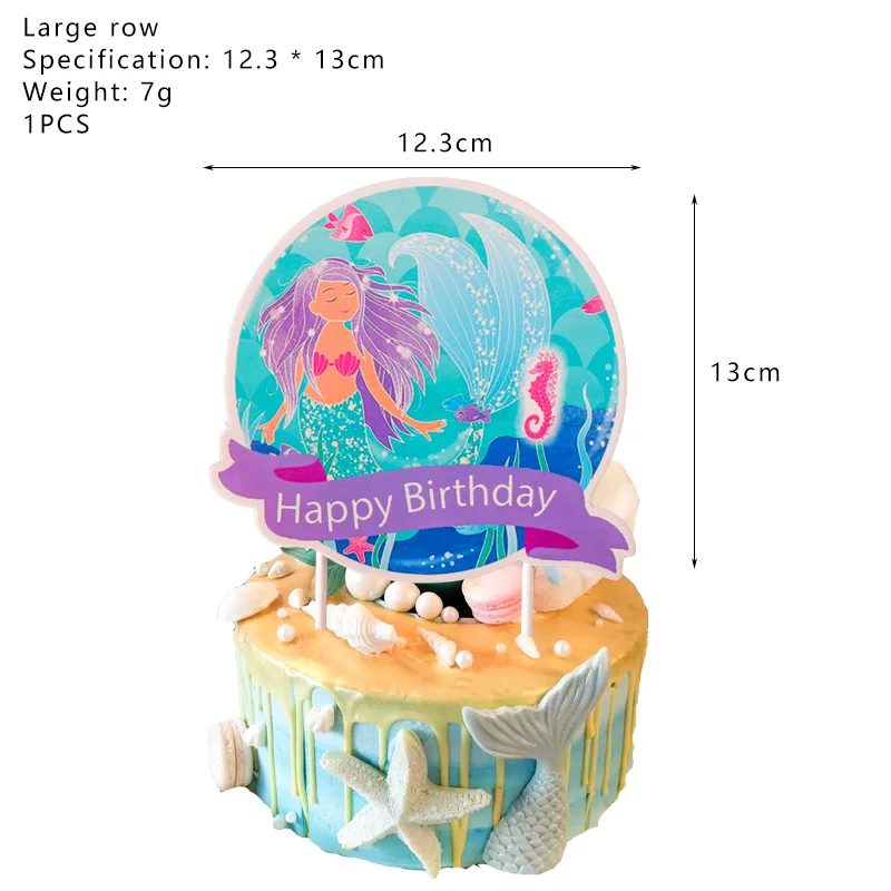 Новый набор посуды для вечерние НКИ с маленькой русалочкой бумажные стаканчики