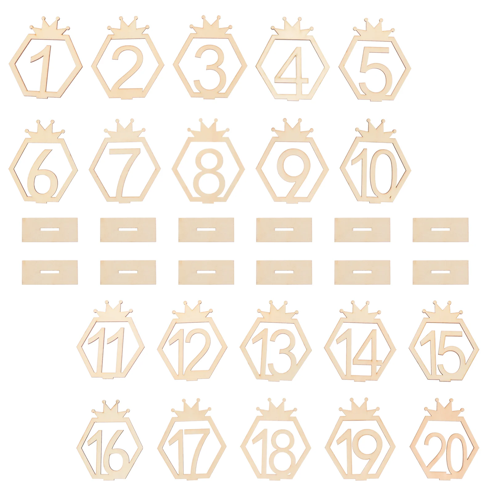 

1set Desktop Numbers Adornments Numbers Furnishing Articles Party Desk Ornament