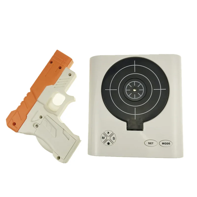 

Creative Gun Alarm Clock Gadget Target Laser Shoot Recordable Digital Clock Portable Child Bedroom Multipile Alarm Clock LA224