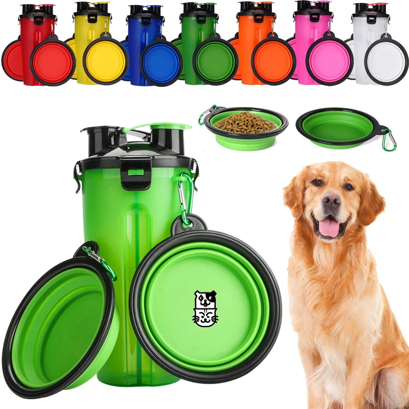 Путешествия кормушка для домашних животных собака бутылка воды диспенсер с
