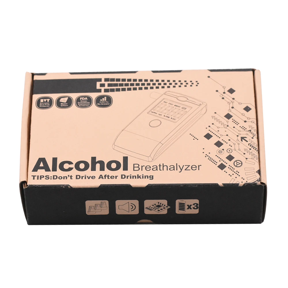 

Mini Professional Alcohol Digital LCD Breath Alcohol Tester High Sensitive Alcohol Breathalyzer Detector Alcohol Diagnostic Tool