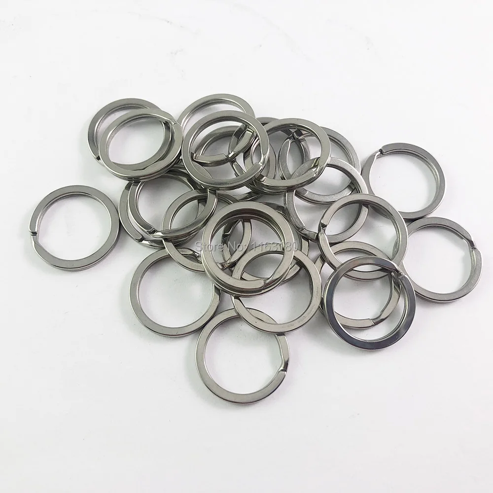 100 шт./лот разъемное кольцо из нержавеющей стали с двойной петлей разъемные