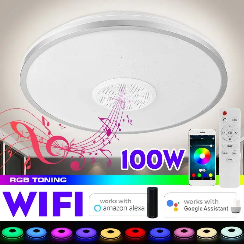 100W приложение Wi Fi для Управление светодиодный Smart потолочный светильник RGB