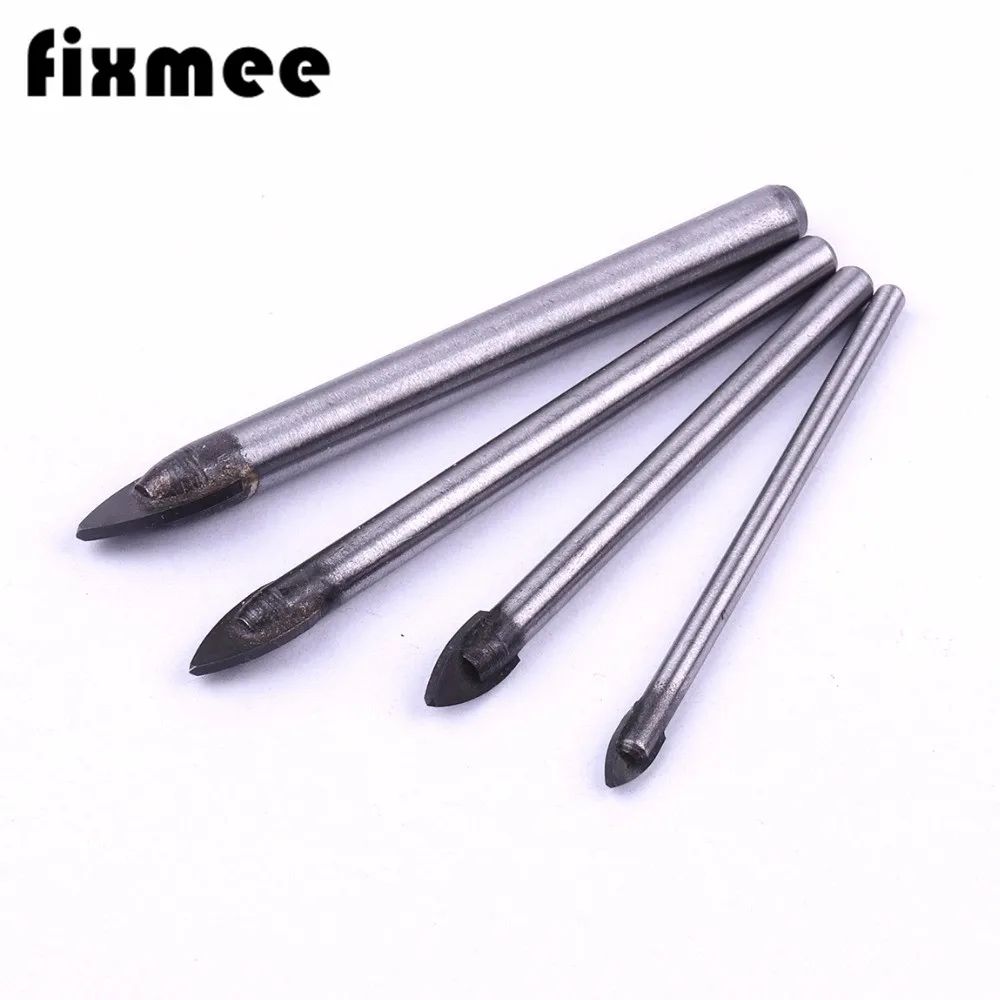 4 шт. сверла для стекла наконечник из карбида вольфрама сверления керамической