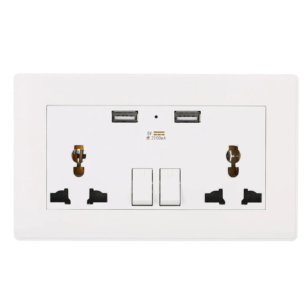 Универсальная настенная розетка 2 USB порта ма|Электрические розетки| |