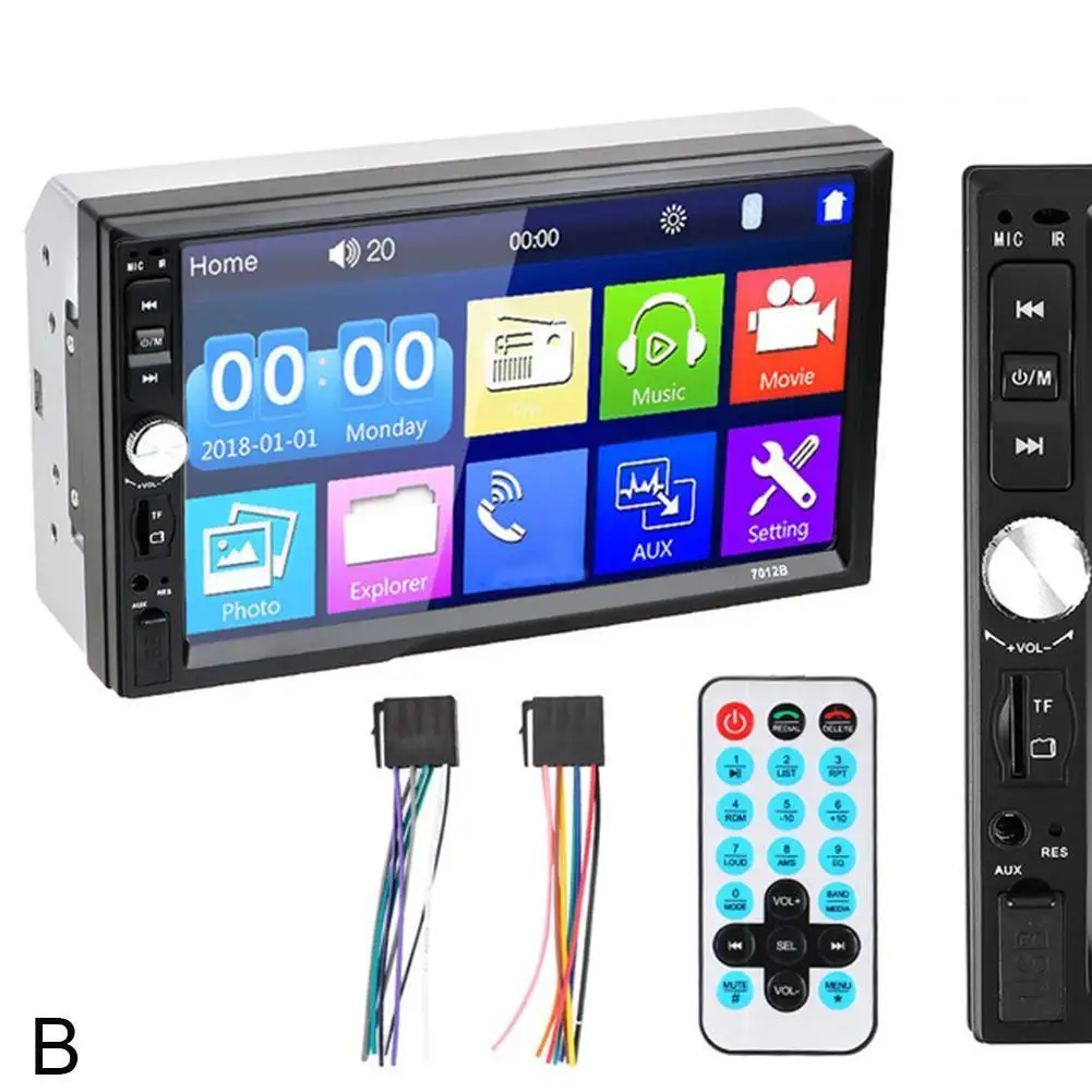 

Автомобильный радиоприемник MP5, MP5-плеер с 7-дюймовым экраном, FM-радио, 7010B/7012B/7018B/7023B, типоразмер 2DIN