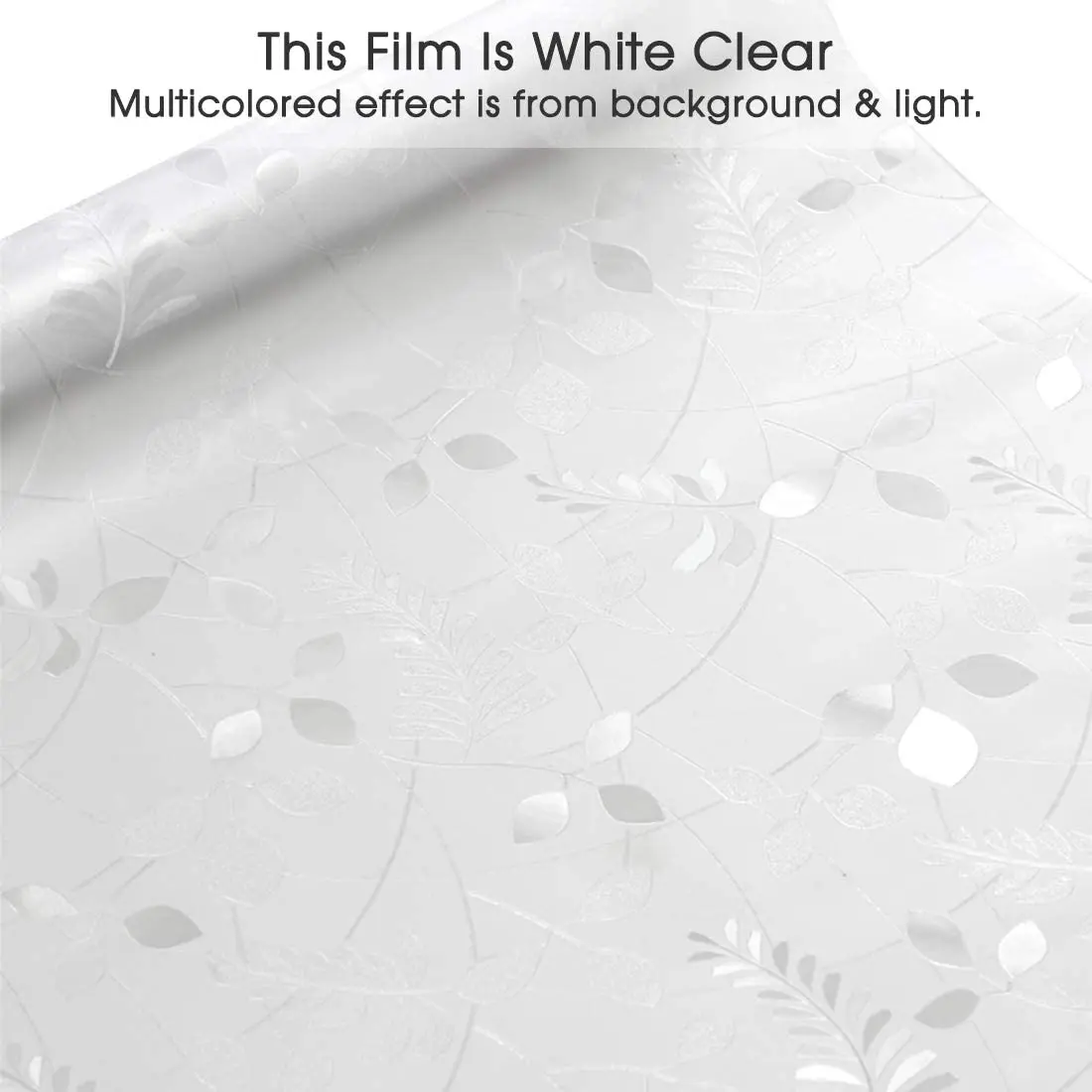 

3D Rainbow Window Film Privacy Stained Glass Vinyl Self Adhesive Film Static Cling Frosted Insulation Window Sticker for Home
