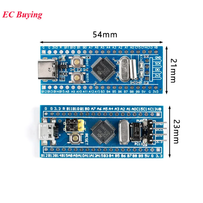 Материнская плата STM32F103C8T6 CH32F103C8T6 минимальный системный модуль ARM STM32 для Arduino