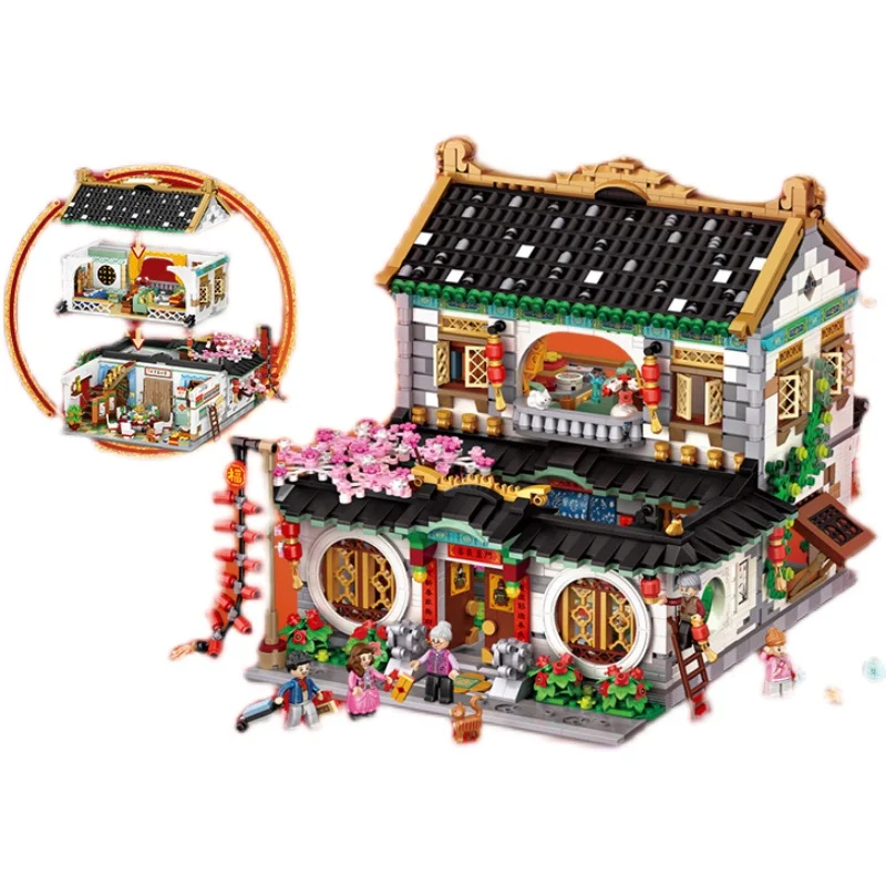 Новый лоз мини блоки традиционной китайской культуры Весенний фестиваль/Новое