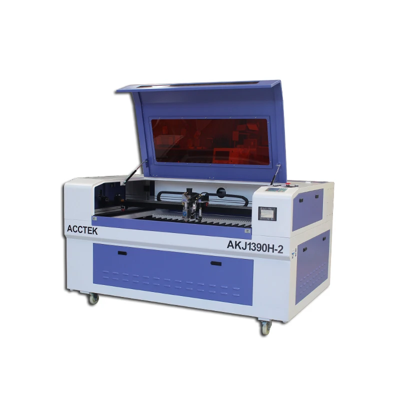 

Fabric CO2 Laser Cutting Machine Cut Sticker Machinery 1390 Size