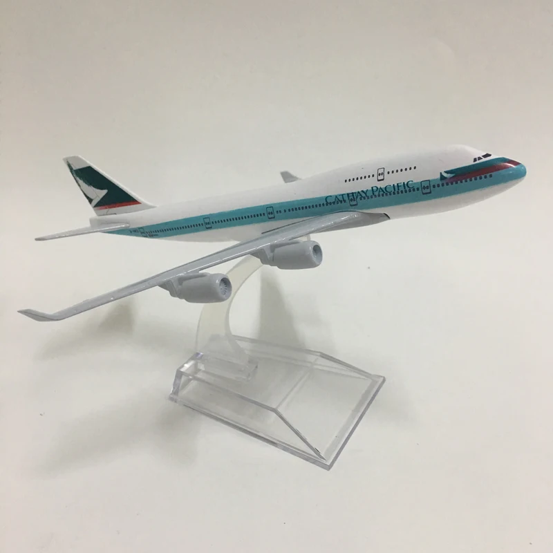 Металлическая авиамодель Cathay Pacific B747 16 см авиационного самолета в Гонконге