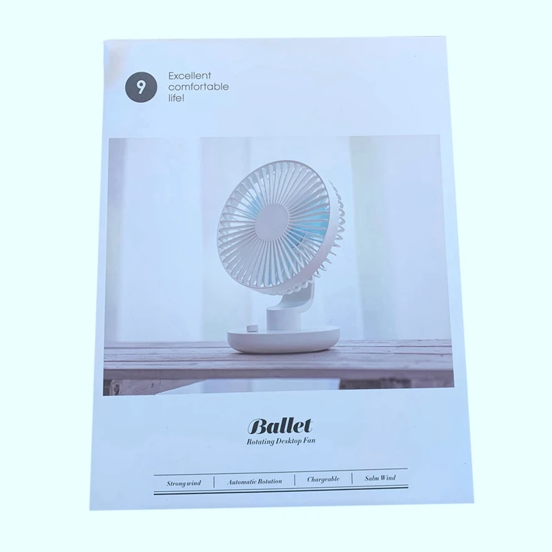 

Desktop USB Fan 360 Degree Rotation Natural Wind Automatic Shaking Head Rotating Wind Hood Fan Charging Fan