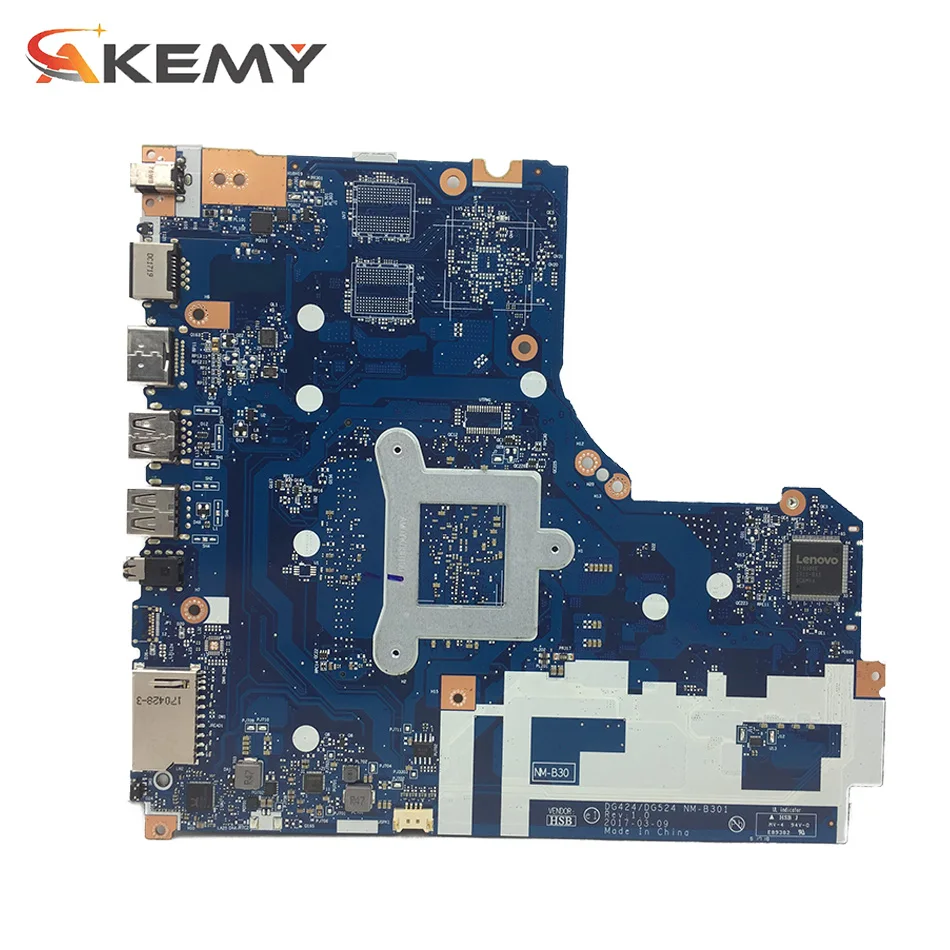 

New Mainboard for Lenovo 320-15IAP DG424 DG524 NM-B301 notebook Laptop motherboard CPU N3540 100% test work free shipping