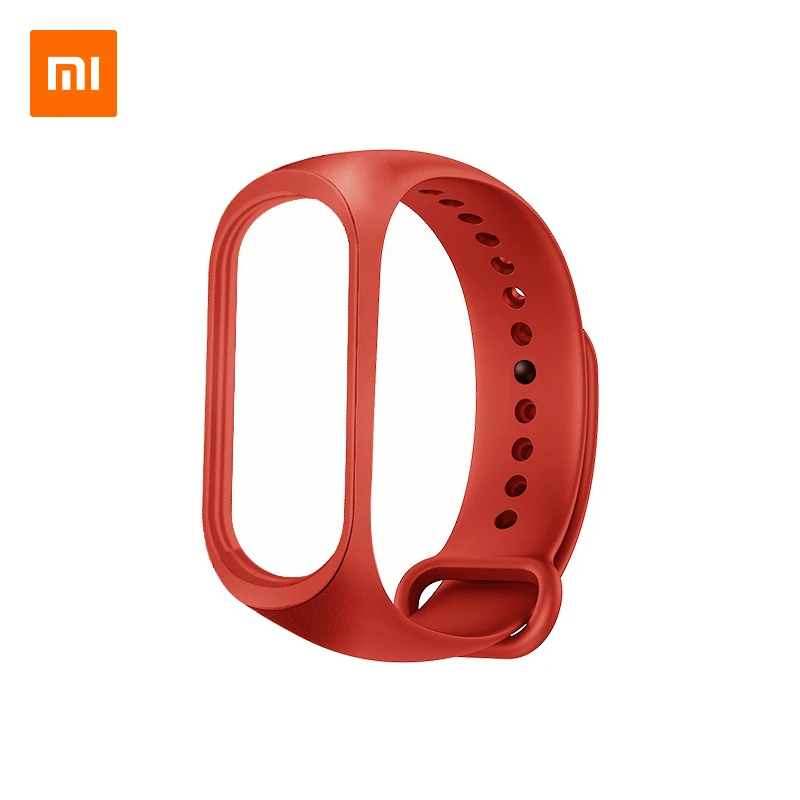 Xiaomi Mi браслет, 4 ремешка, черный, синий, оранжевый, винный, красный, розовый, ограниченная серия, цветной термополиуретановый браслет для Xiaomi Mi, смарт-браслет 4 - Цвет: Оранжевый