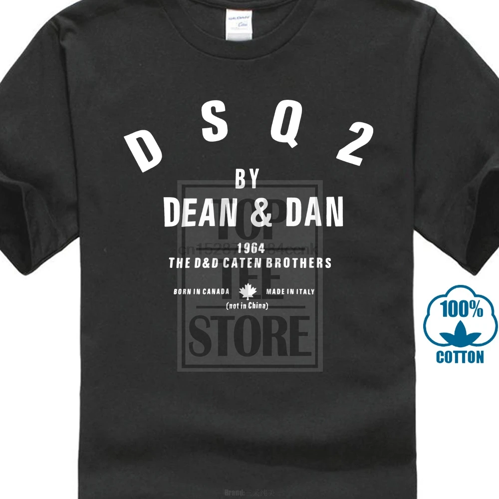 Забавная Мужская футболка белая футболки черная Новая Dsq2 унисекс мужская с
