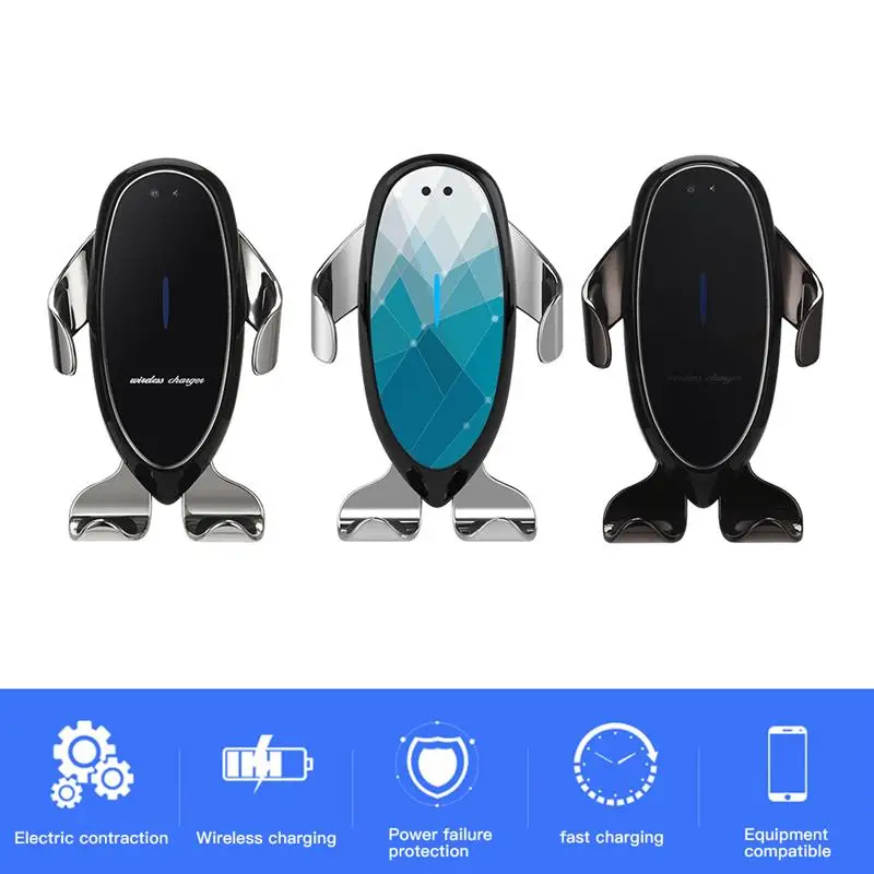 

Car Mobile Phone Holder, Wireless Charger, Fast Charging, Convenient Infrared Induction Mobile Phone Fast Charging Stand