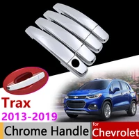 car accessories exterior door chrome handle cover for chevrolet tracker holden trax 20132019 ltz ls 2014 2018 trim set stickers