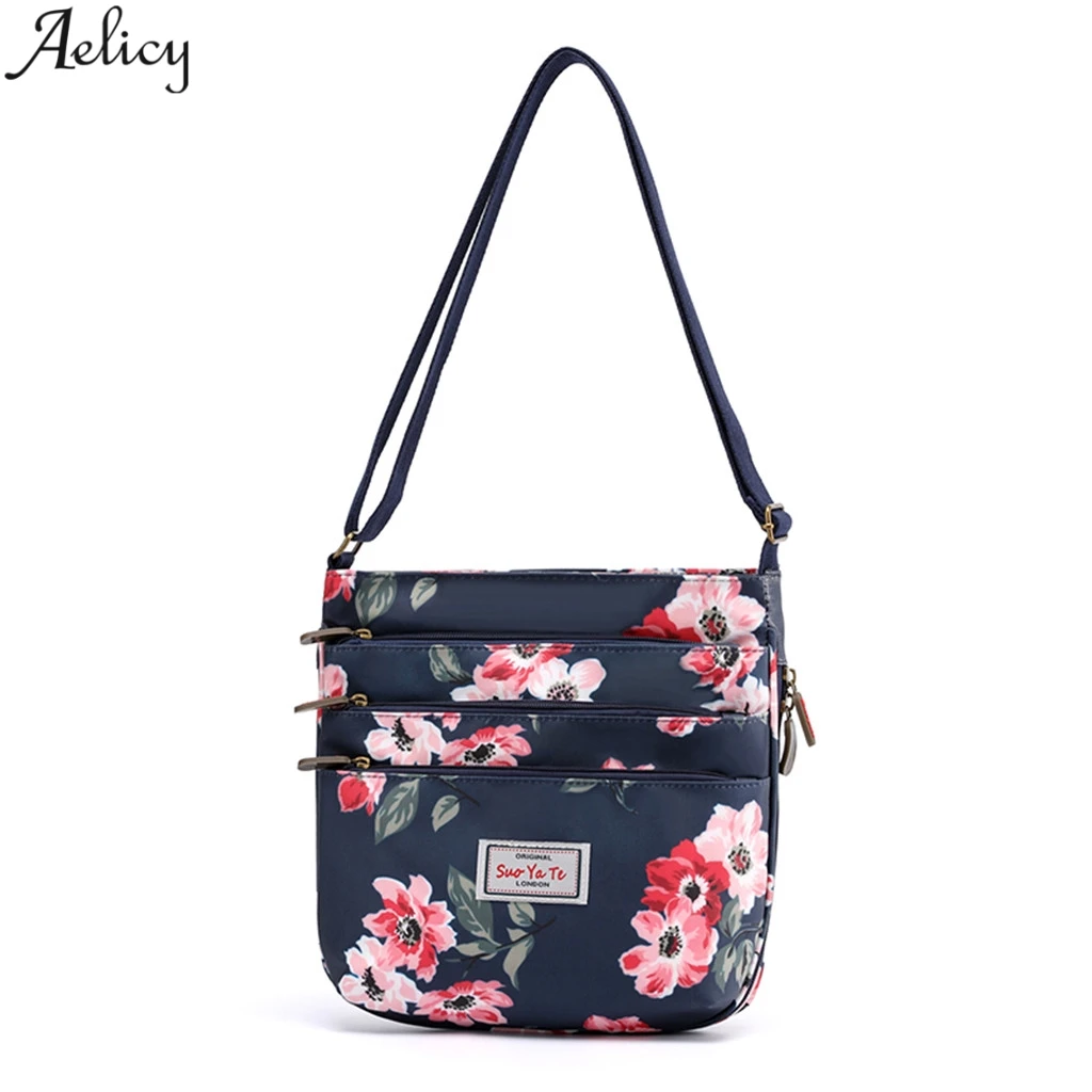 Aelicy нейлоновый принт кроссбоди женская мода Кантри Стиль Кроссбоди легкий