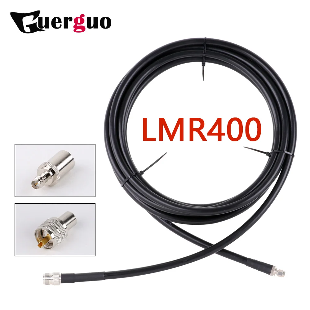 

RP-SMA Female to UHF Male PL259 Plug LMR400 Cable Low Loss 50 Ohm RF Coaxial Pigtail WIFI Radio Antenna Extension Cord Jumper