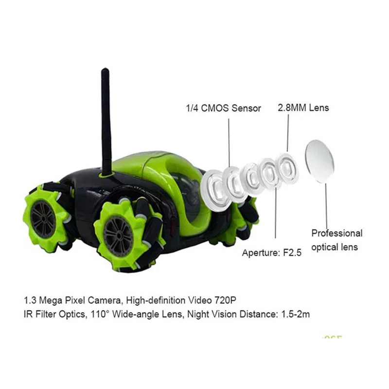 Пульт дистанционного управления с Wi Fi светодиодный робот игрушка облачный Rover HD