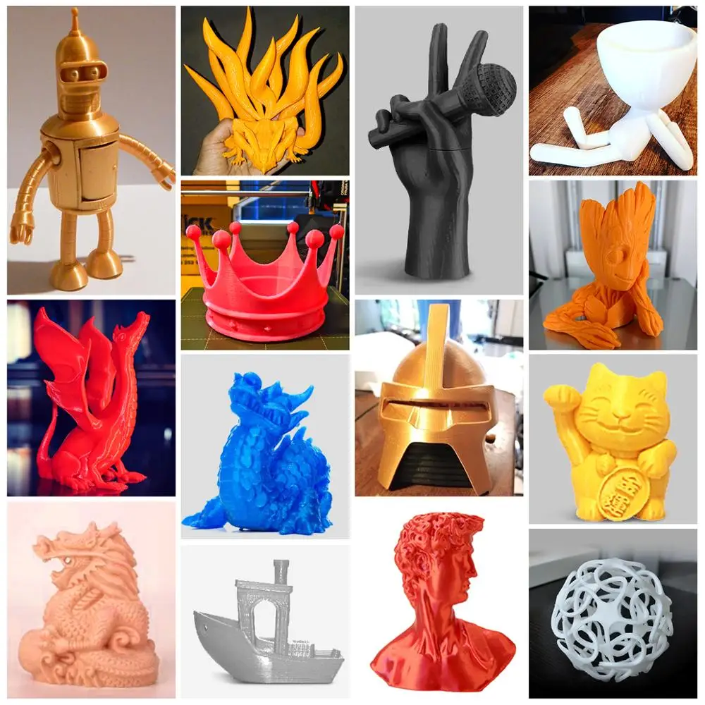 

Filament PLA Plastic PLA 1.75mm 1kg 3D Printer Filament 3D Printing Materials Non-toxic No Bubble
