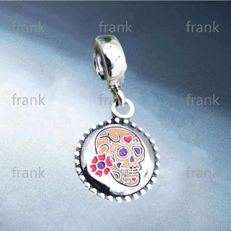 

Fashion Halloween Funny Skull Silver Pendant ENG791169_30