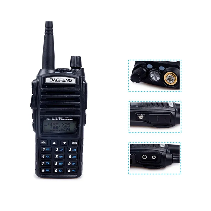 Baofeng UV-82 5 Вт/8 Вт/10 км дальность Портативный иди и болтай Walkie Talkie VHF/UHF PTT
