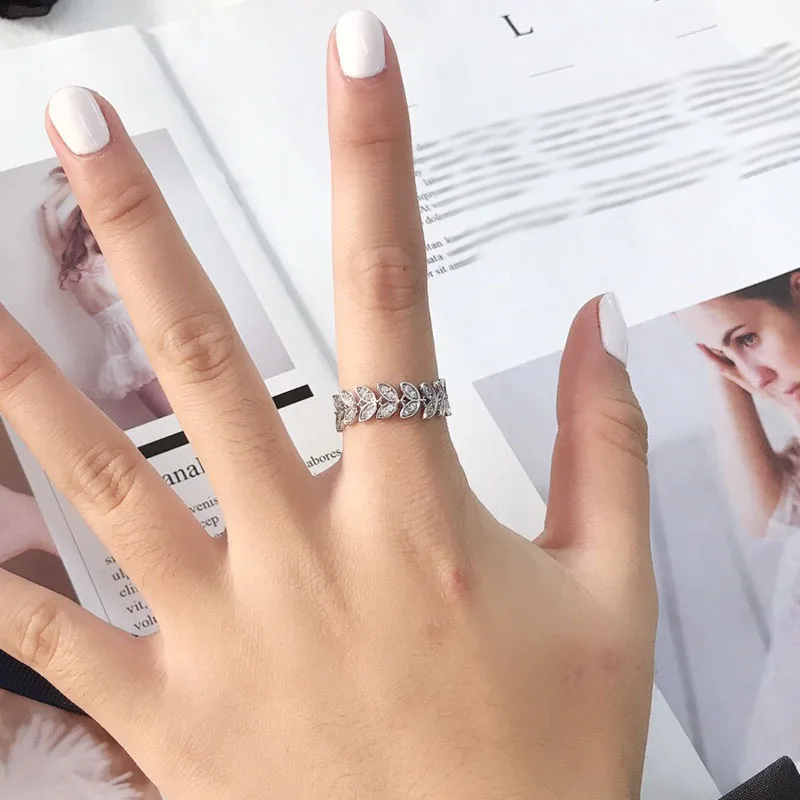 UMGODLY роскошное Фирменное кольцо с листьями высококачественное мягкими