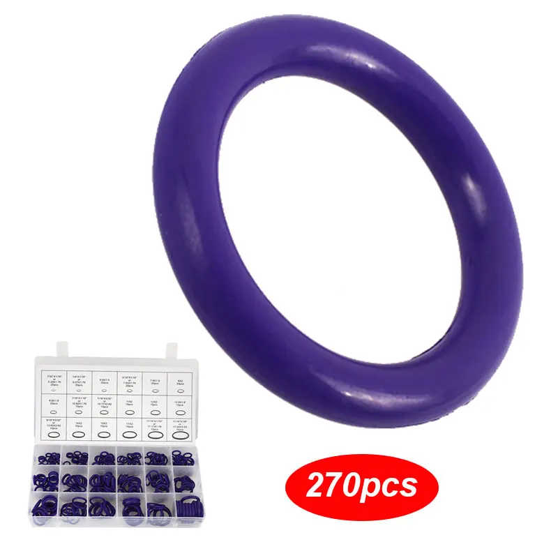 

Assorted Cars Seal Optional Rubber Ring O-rings Waterproof Dustproof Gasket Aircon 270pcs Sealing Ring