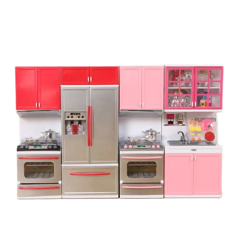 Игровой домик игрушка розовая кухонная посуда для девочек детский кухонный