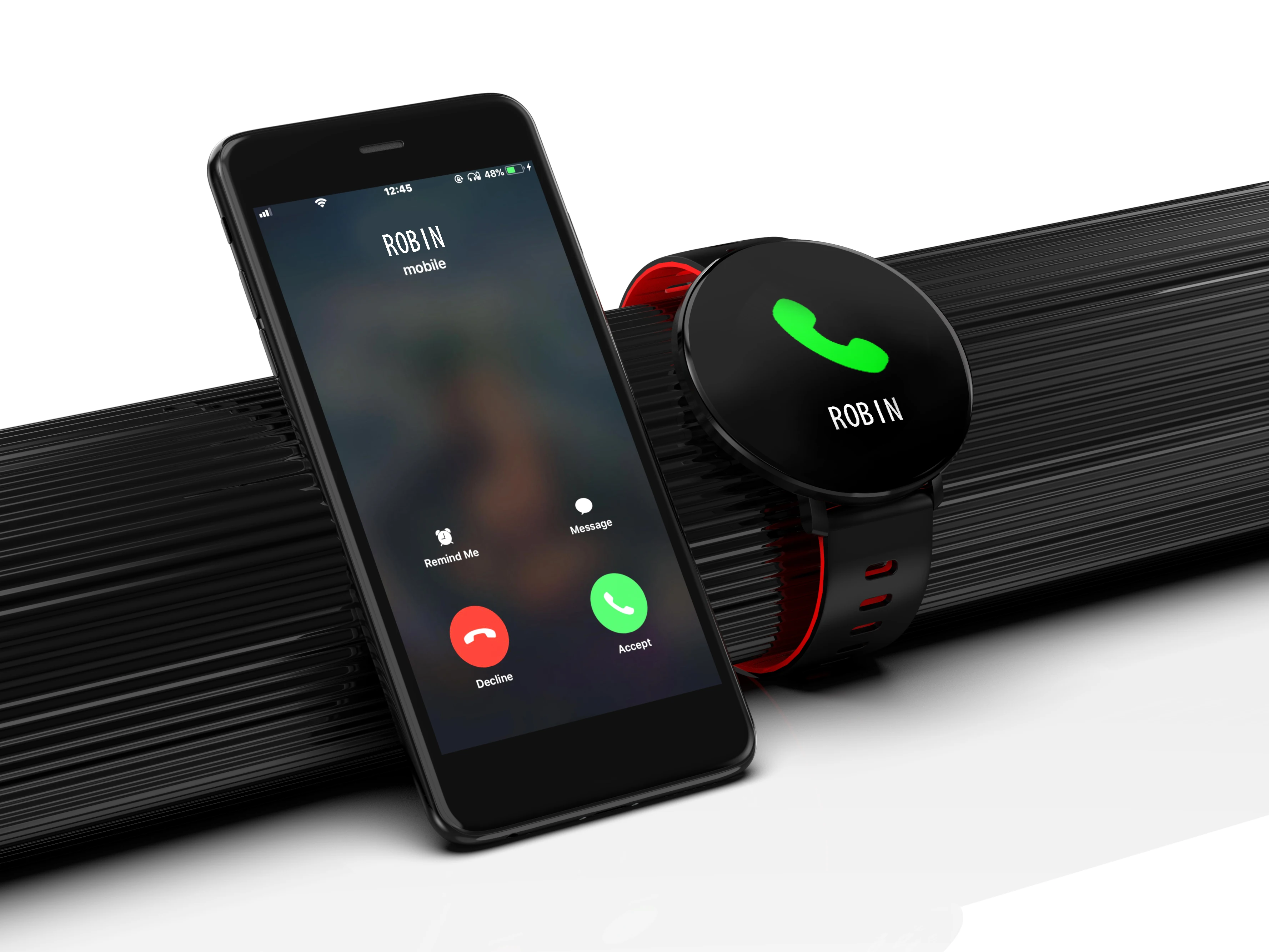 BINSSAW Смарт-часы с Полноразмерным сенсорным экраном IP68 Водонепроницаемый