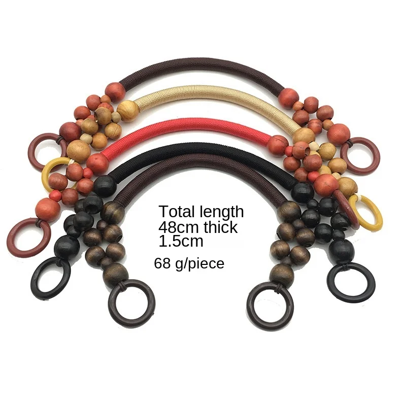 2Pc Nature Wooden Bag Handle Replacement Diy Handbag Tote Handles O Bag Handles Purse Bags Classic Straps Bags Accessories