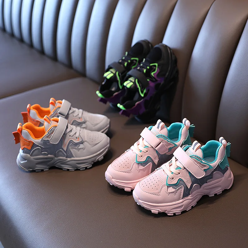 

Kids Winter Cotton Shoes Warm Sport Shoes Children Fashion Thicken Casual Sneakers Non-slip Boys Running Shoe SYY178