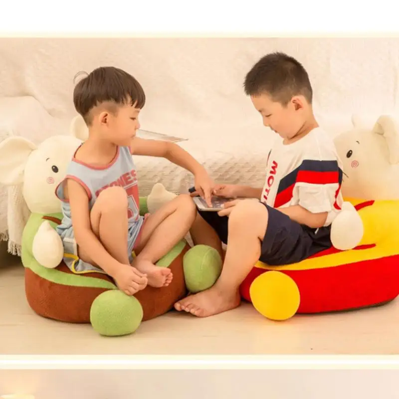 Drop shipping Baby Kids Sofa Seats Support Cover Cute Mouse New Year Feeding Chair for Infant Plush Seat Skin | Мать и ребенок
