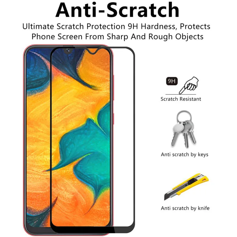 Чехол для samsung galaxy a10 a20 a30 a40 a50 a60 a70 a80 a7 2018 закаленное стекло защитная пленка экрана