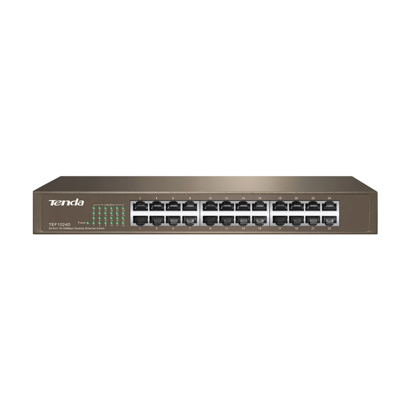 Tenda TEF1024D 24 Порты и разъёмы 10/100 м Enternet сетевой коммутатор QoS половина/полный DuplexLACP