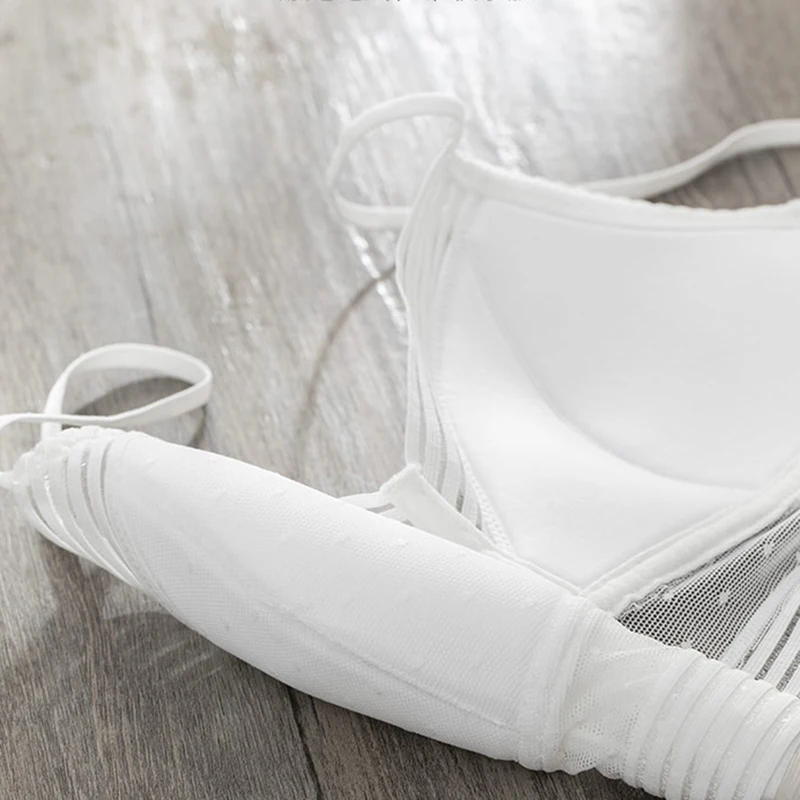 

lace sexy lingerie bralette top wireless backless bras for women's cotton female underwear brassiere bra without underwire black