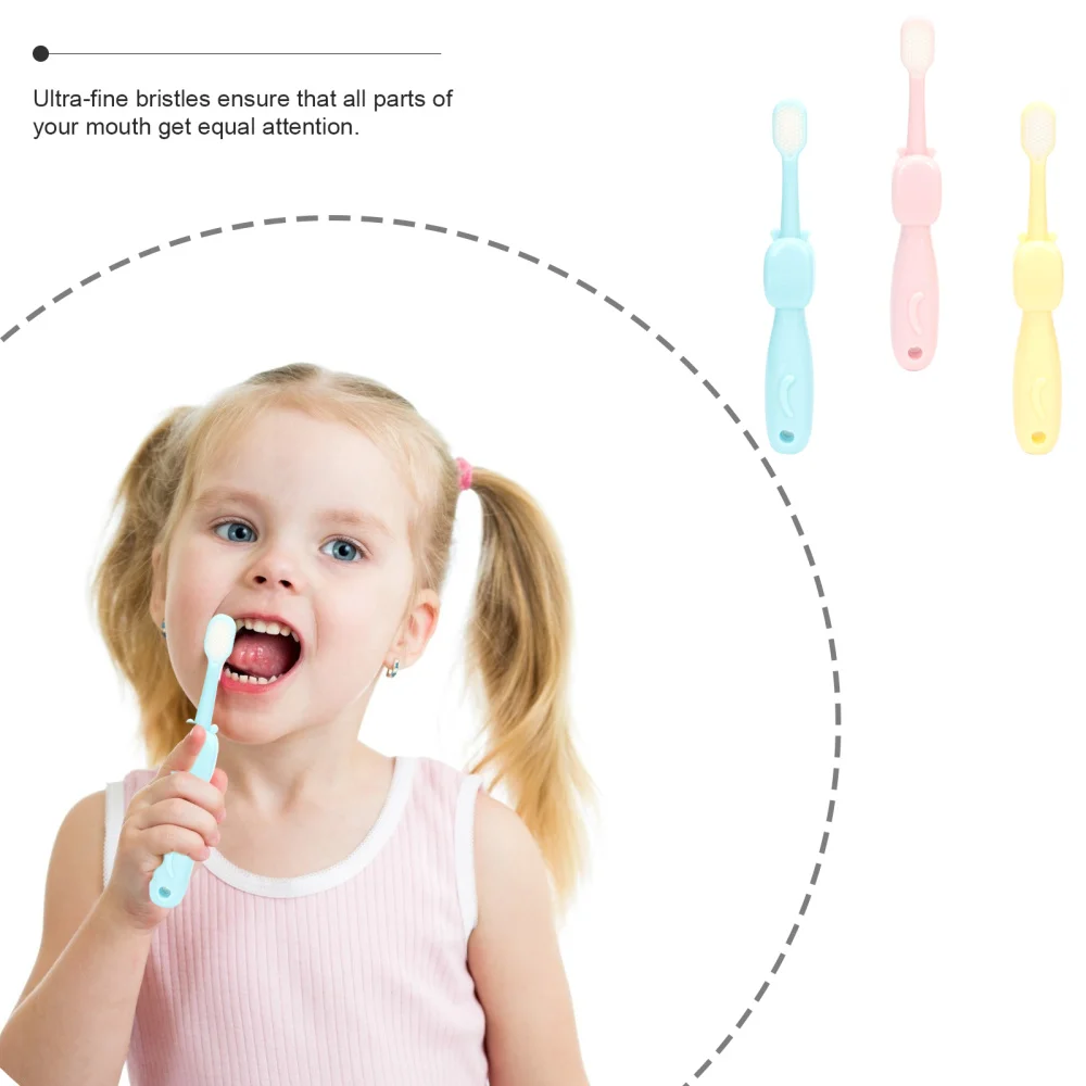 

3PCS Children Toothbrush Brush Kids Cartoon Tooth Brush Set