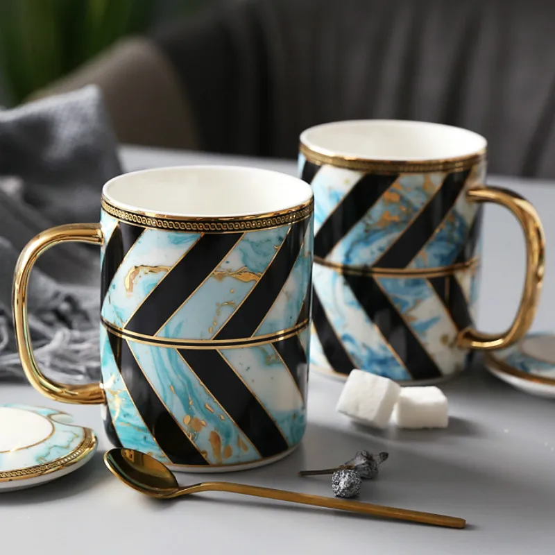 Керамическая кофейная чашка для послеобеденного чая европейские Роскошные