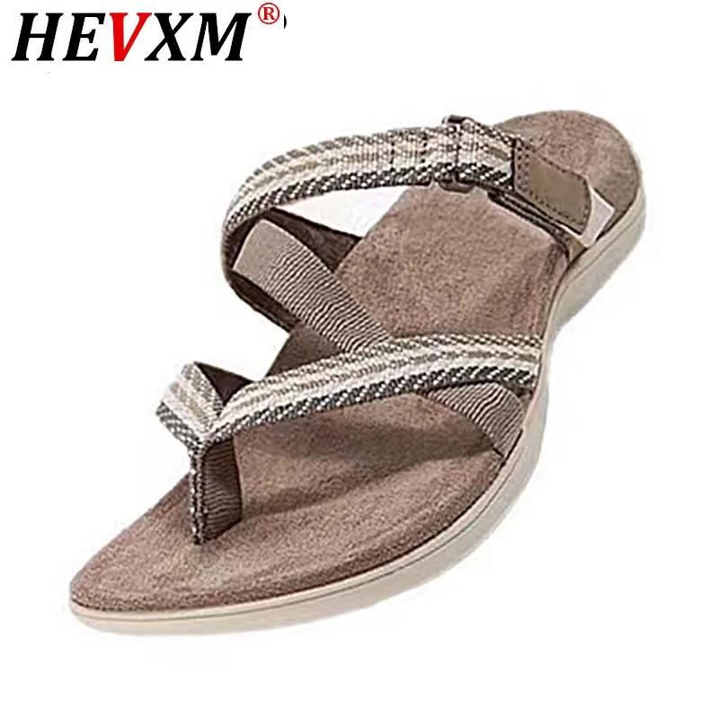 

2021 Sandals Women's Chunky Flats Shoes Female Slippers Platform Woman Leather Casual Shoes Beach Ladies Slippers Woman Sandal