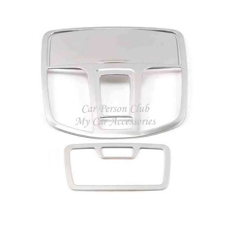 07-silver 3pcs Нержавеющая сталь для hyundai ix35 Внутреннее освещение для чтения лампа панель крышка лампы для чтения молдинг рамка планки автомобильные аксессуары - Цвет: 07-silver 3pcs