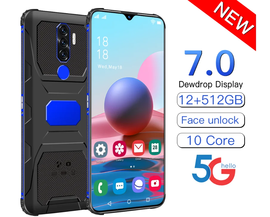 Прочный смартфон N1 7 0 дюйма ударопрочный Android 11 водостойкий Qualcomm 888 16 ГБ 512 две SIM