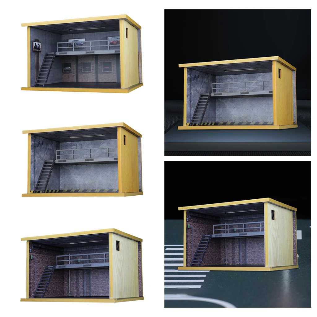 

Toy Garage for Die Cast Model Cars 1/32 Scale - Parking Buildings - Constructor Toys Garages for Boys Kids Adults