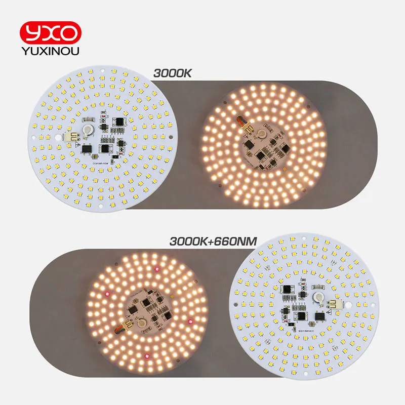 Светодиодный светильник 100W Samsung Board LM301B QB288 полного спектра 3000K 3500K для вегетации и цветения растений внутри помещений без драйвера.
