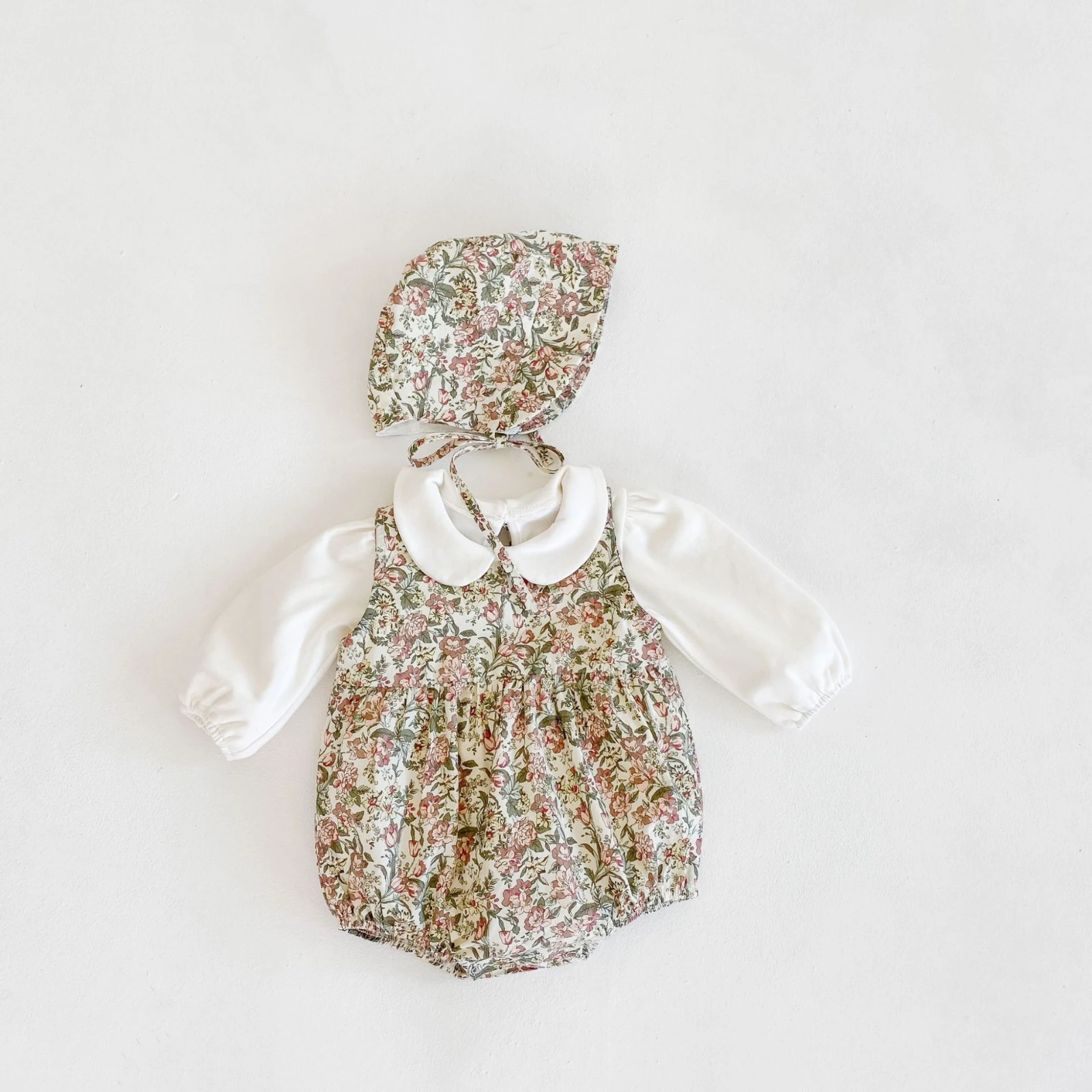 

Koodykids 2020 Autumn Baby Girl Bodysuits Spring Rompers Set Girl Toddlers Rompers With Hat Shirt Clothes Baby Girl Clothes
