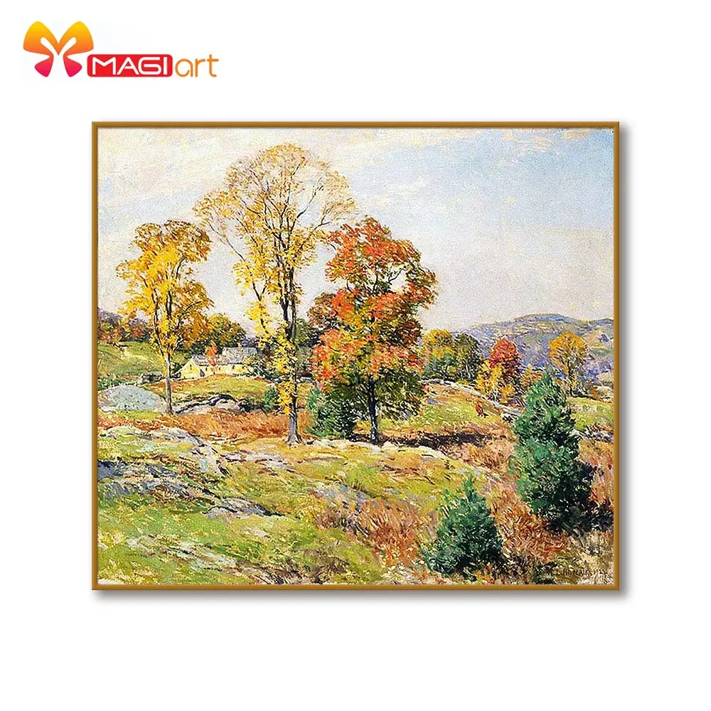 

Cross stitch kits Embroidery needlework sets 11CT water soluble Canvas Patterns 14C Full Landscape forest-NCMS171