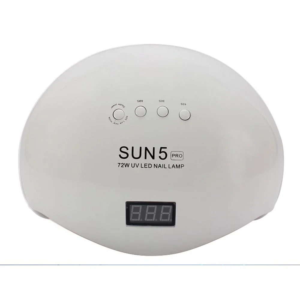 УФ лампа SUN5 Pro 72 Вт светодиодный профессиональный маникюрный прибор для сушки