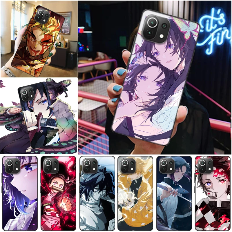 

Чехол для телефона Xiaomi 11 Lite Pro 11Ultra с изображением рассекающего демонов камадо танджиру камадо незуко агацума Zenitsu Kimetsu No Yaiba