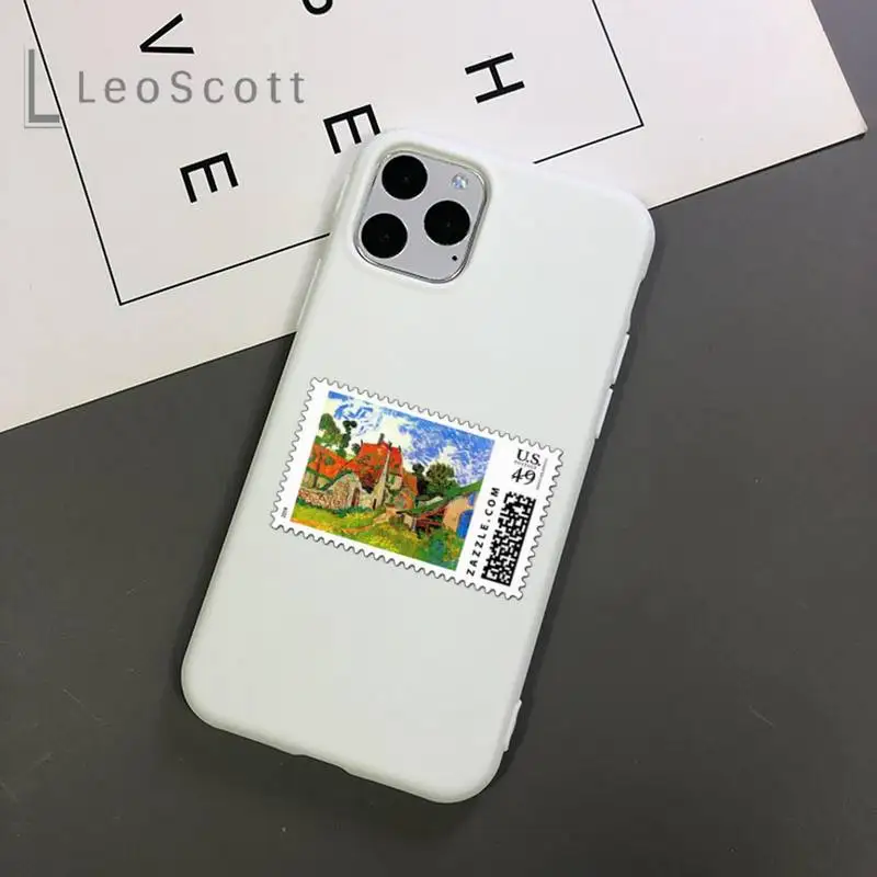 

Art david fashion FUNNY Van Gogh Phone Case Candy Color for iPhone 11 12 mini pro XS MAX 8 7 6 6S Plus X 5S SE 2020 XR